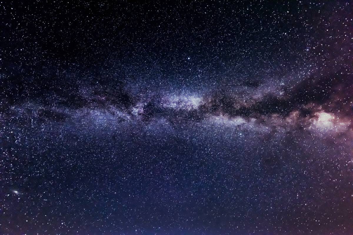 Milkyway view with stars and galaxies at night